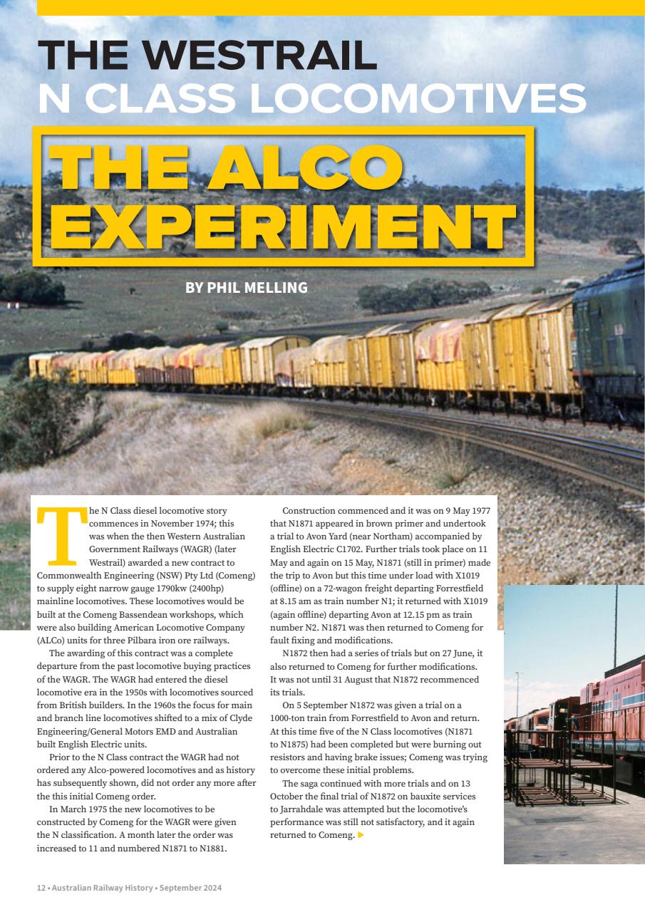 Australian Railway History Preview Pages