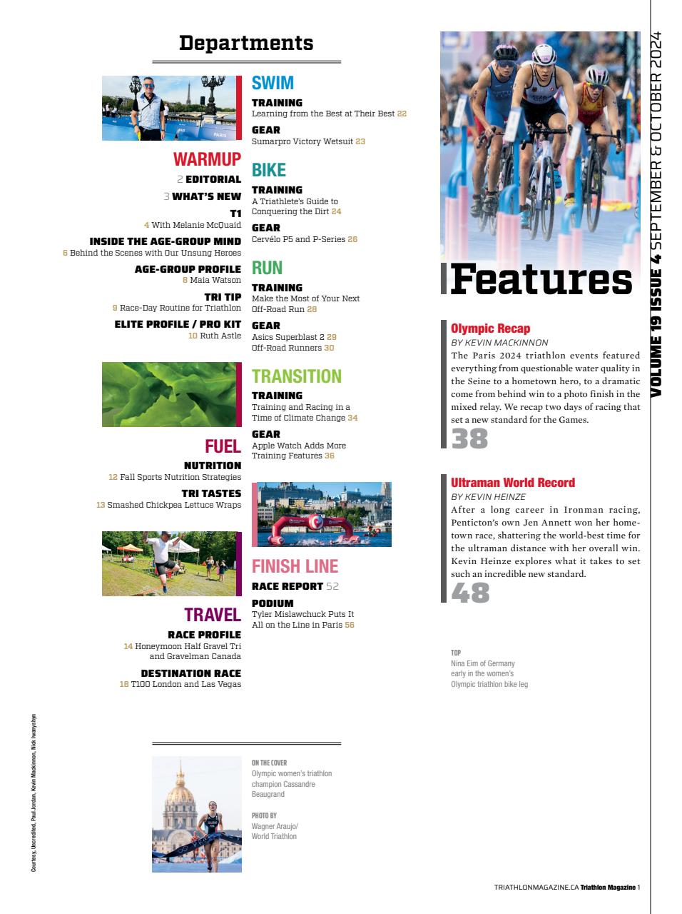 Triathlon Magazine Canada Preview Pages