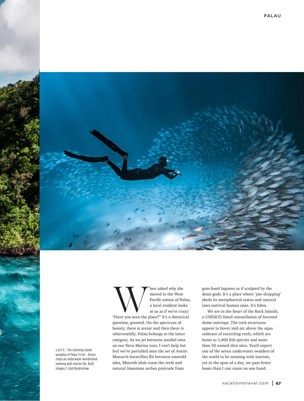 Vacations & Travel Preview Pages