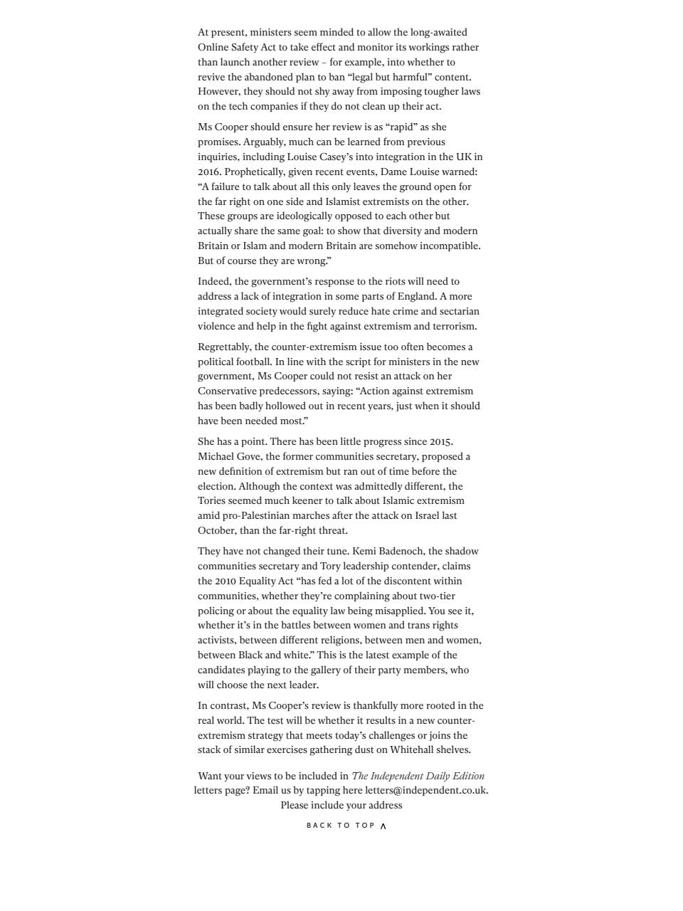The Independent Daily Edition Newspaper Preview Pages