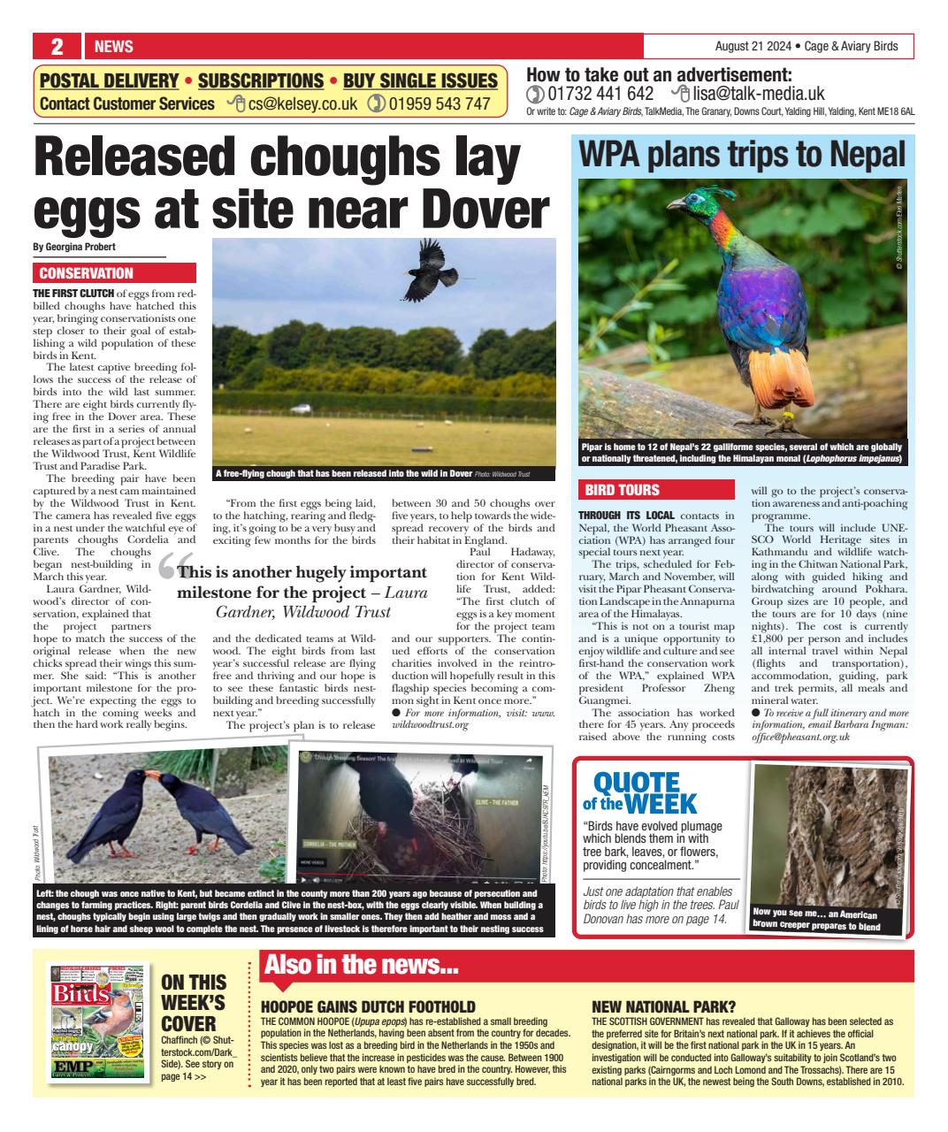 Cage & Aviary Birds Preview Pages