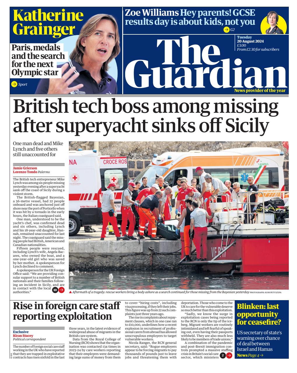 The Guardian Newspaper Preview Pages