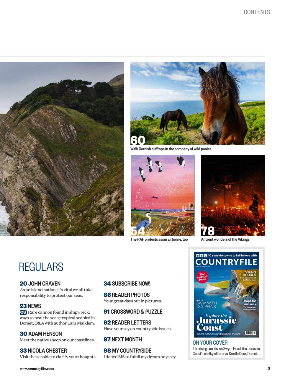 BBC Countryfile Magazine Preview Pages