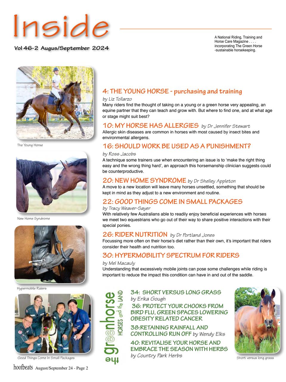 Hoofbeats Preview Pages