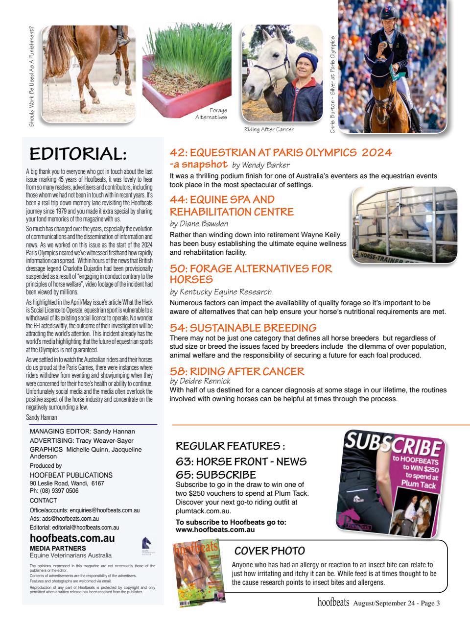 Hoofbeats Preview Pages