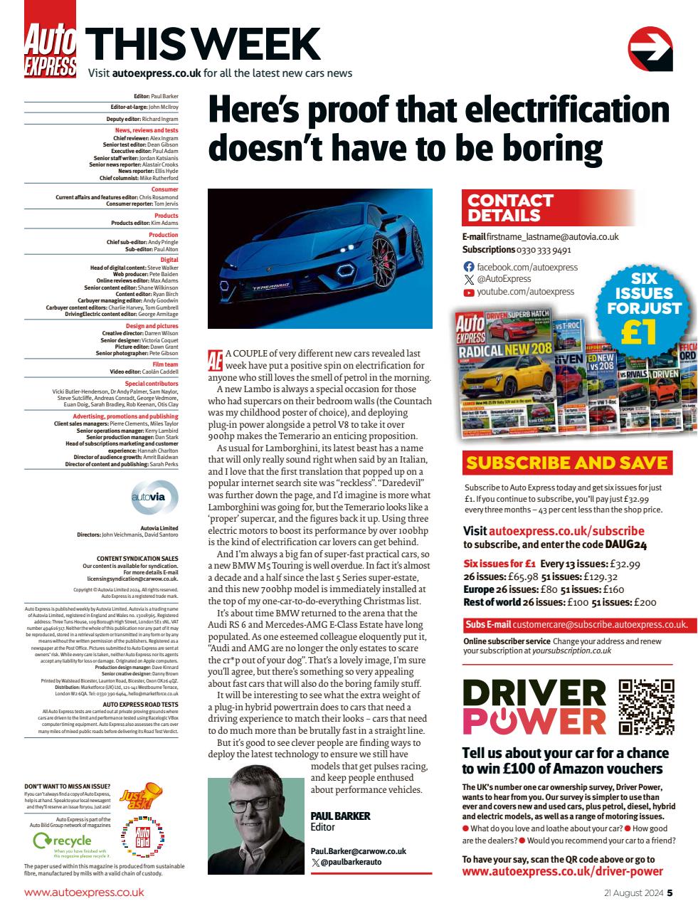 Auto Express Preview Pages