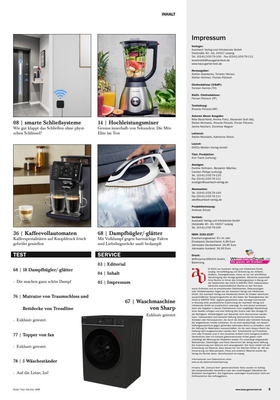 Haus & Garten Test Preview Pages