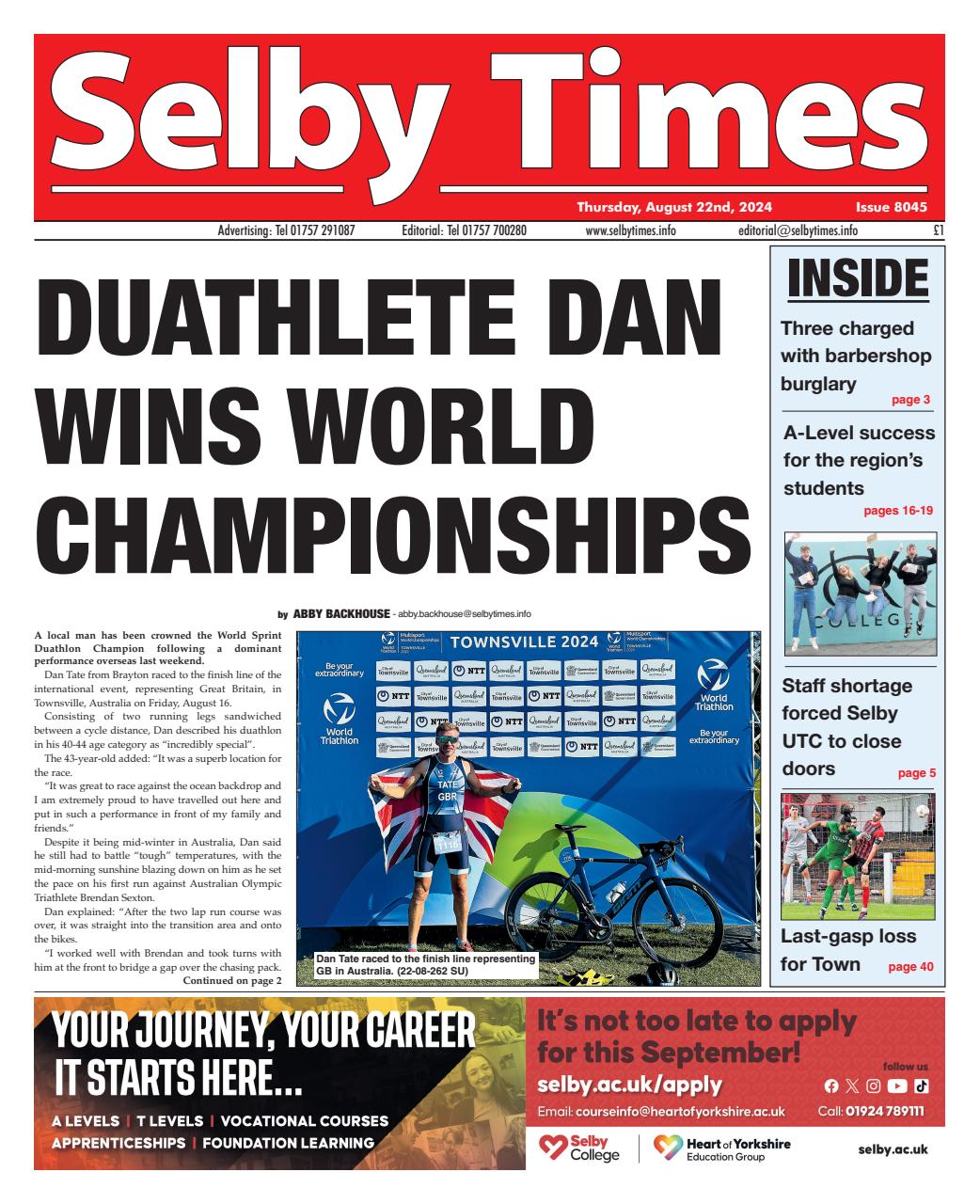 Selby Times Preview Pages