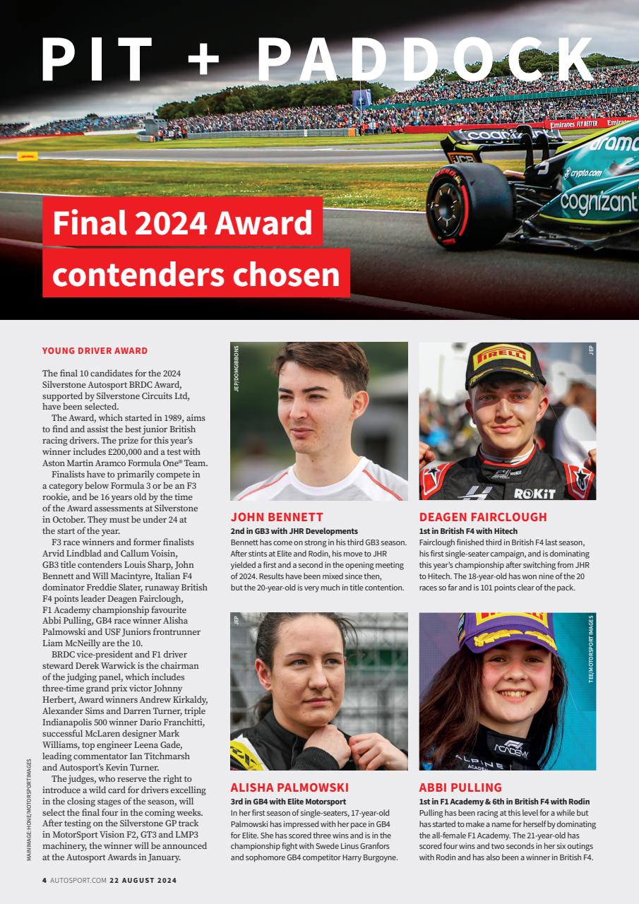 Autosport Preview Pages