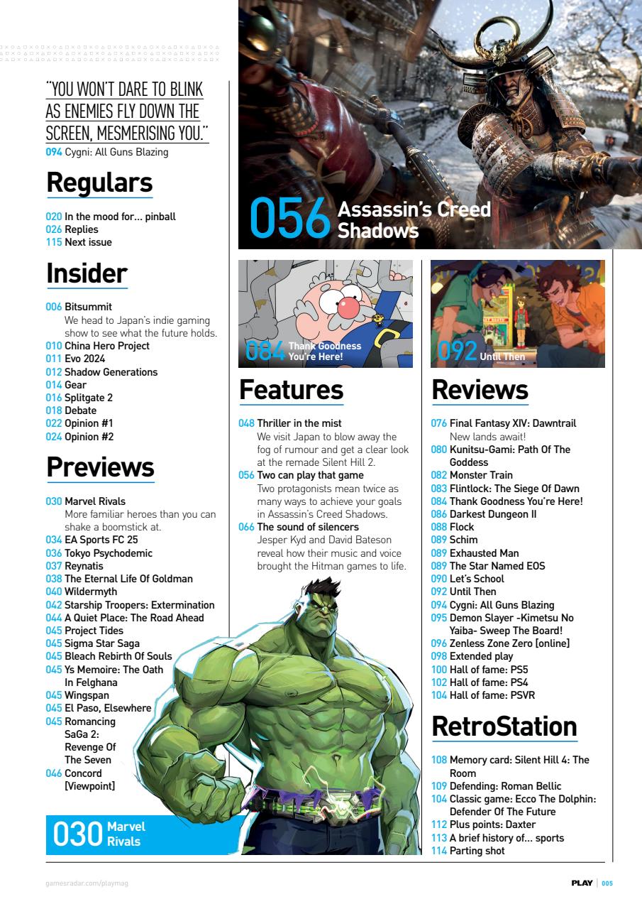 PLAY Magazine Preview Pages