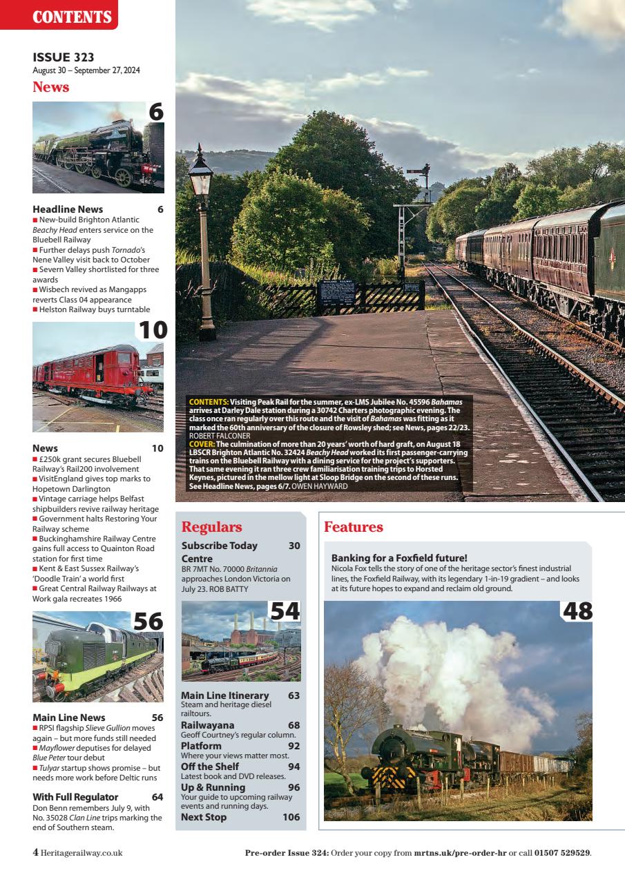 Heritage Railway Preview Pages