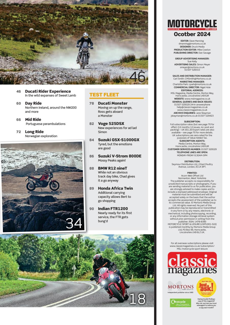 Motorcycle Sport & Leisure Preview Pages