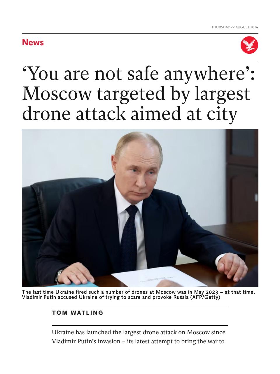 The Independent Daily Edition Newspaper Preview Pages