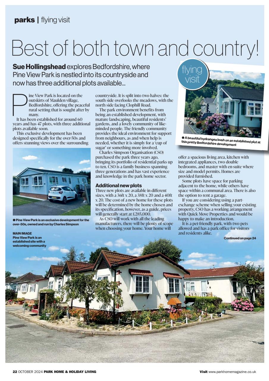 Park Home & Holiday Living Preview Pages