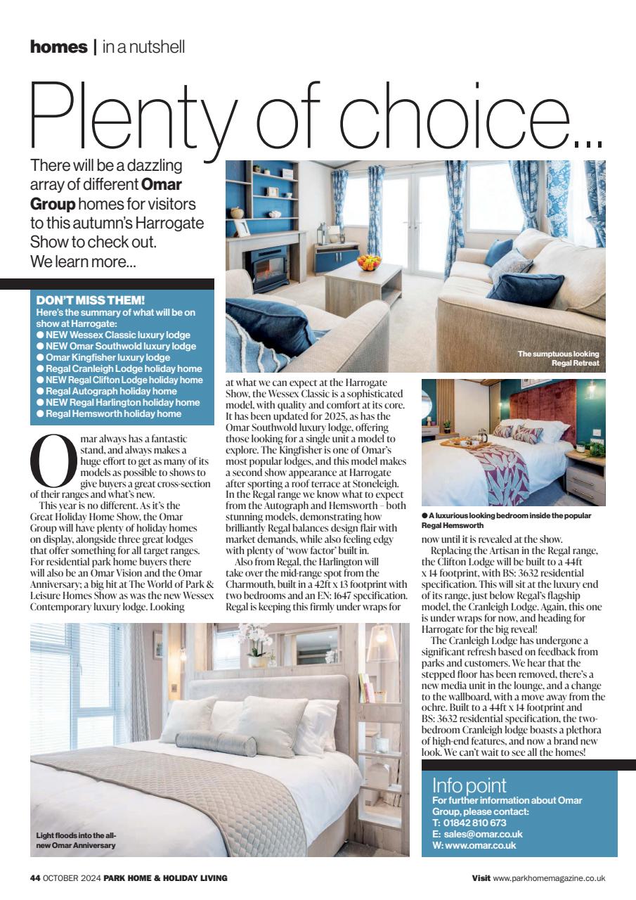 Park Home & Holiday Living Preview Pages