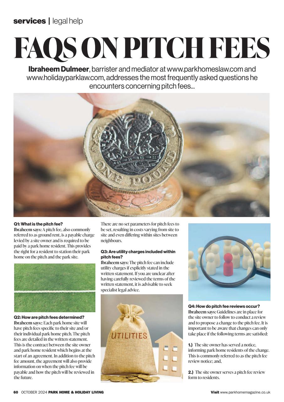 Park Home & Holiday Living Preview Pages