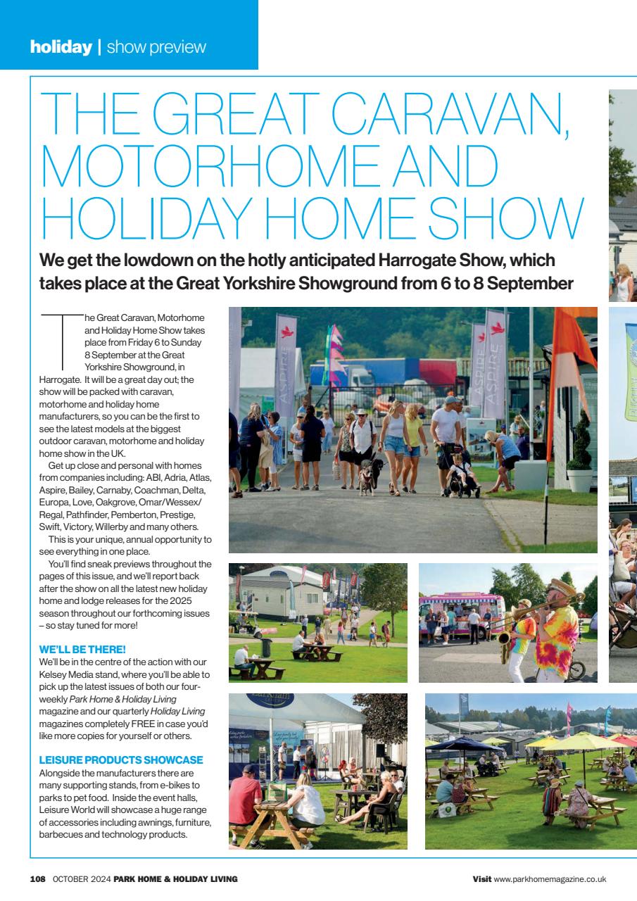 Park Home & Holiday Living Preview Pages