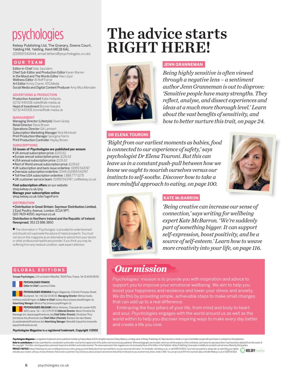 Psychologies Preview Pages