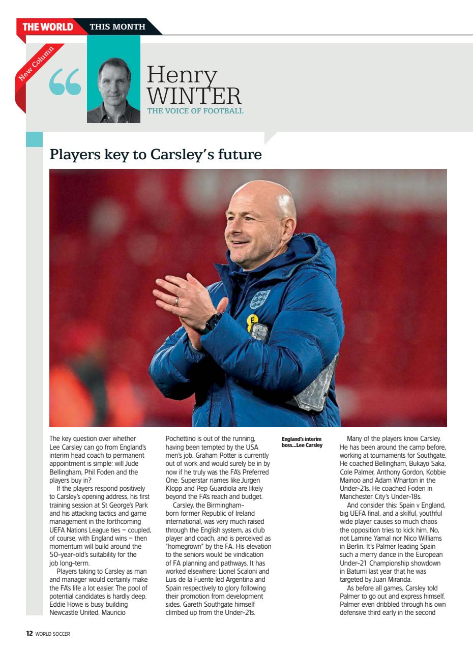 World Soccer Preview Pages