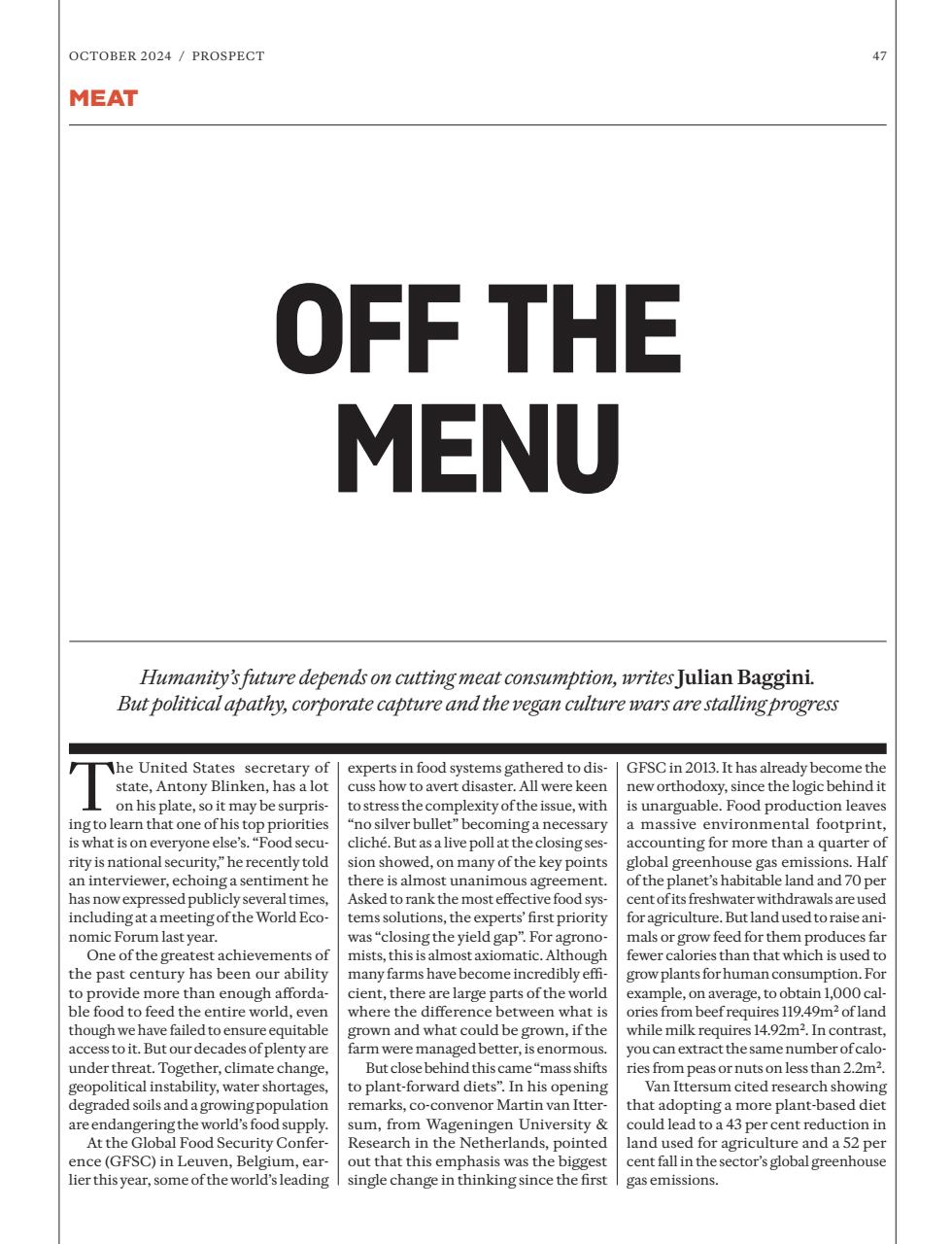 Prospect Magazine Preview Pages