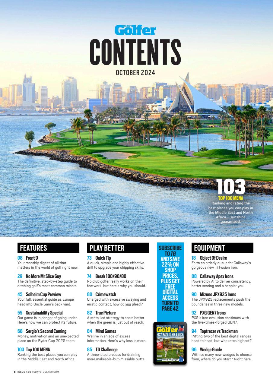 Today's Golfer Preview Pages