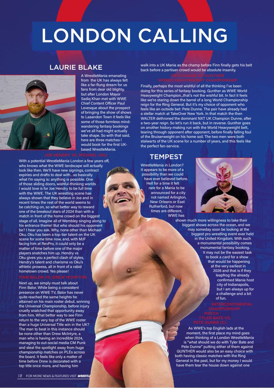 Wrestletalk Magazine Preview Pages
