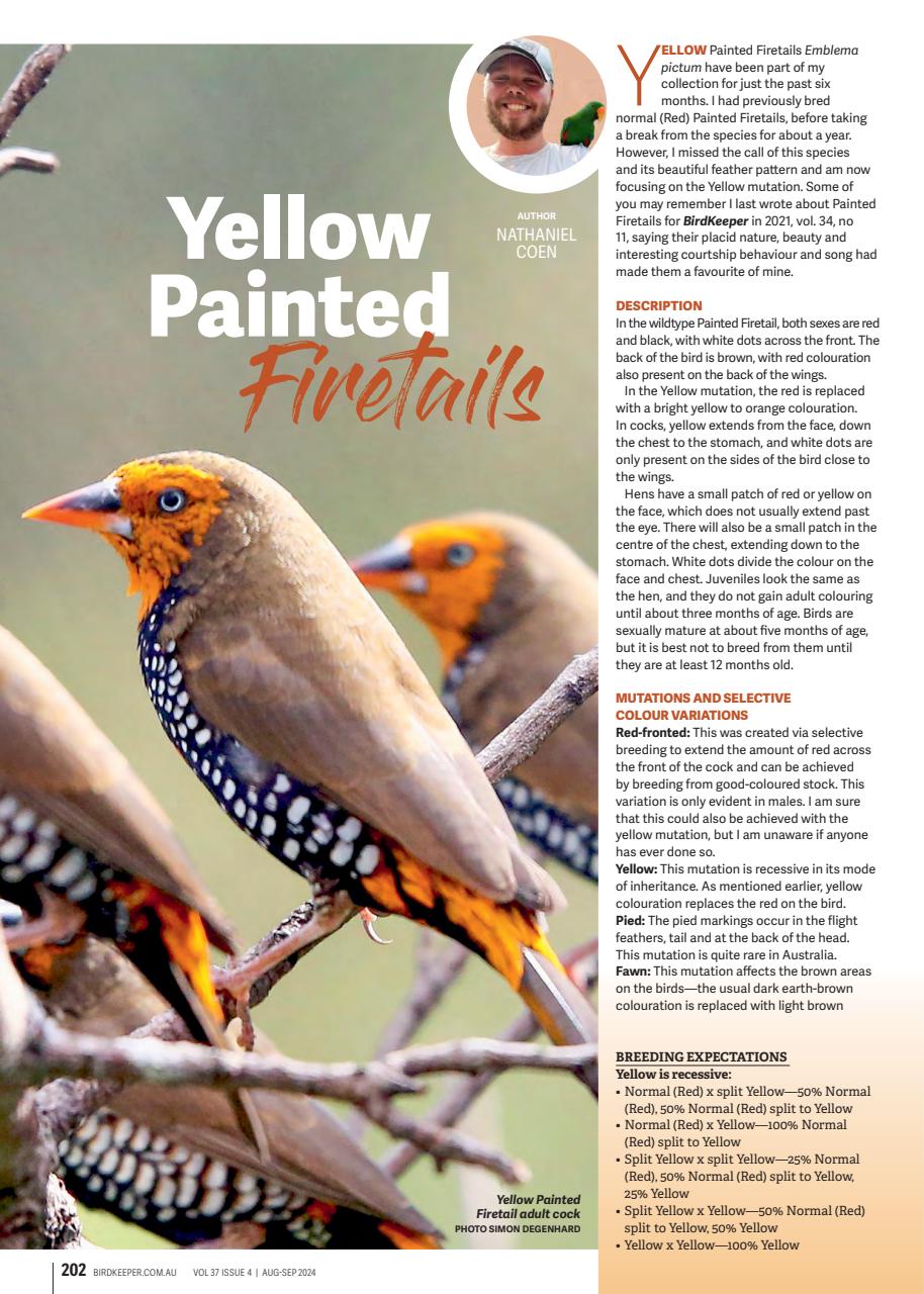 Australian Birdkeeper Magazine Preview Pages
