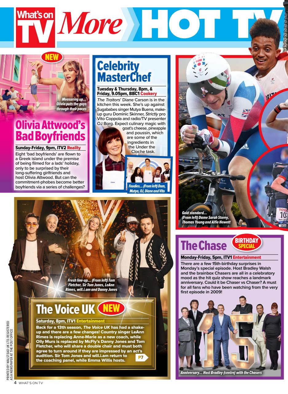 What's on TV Preview Pages