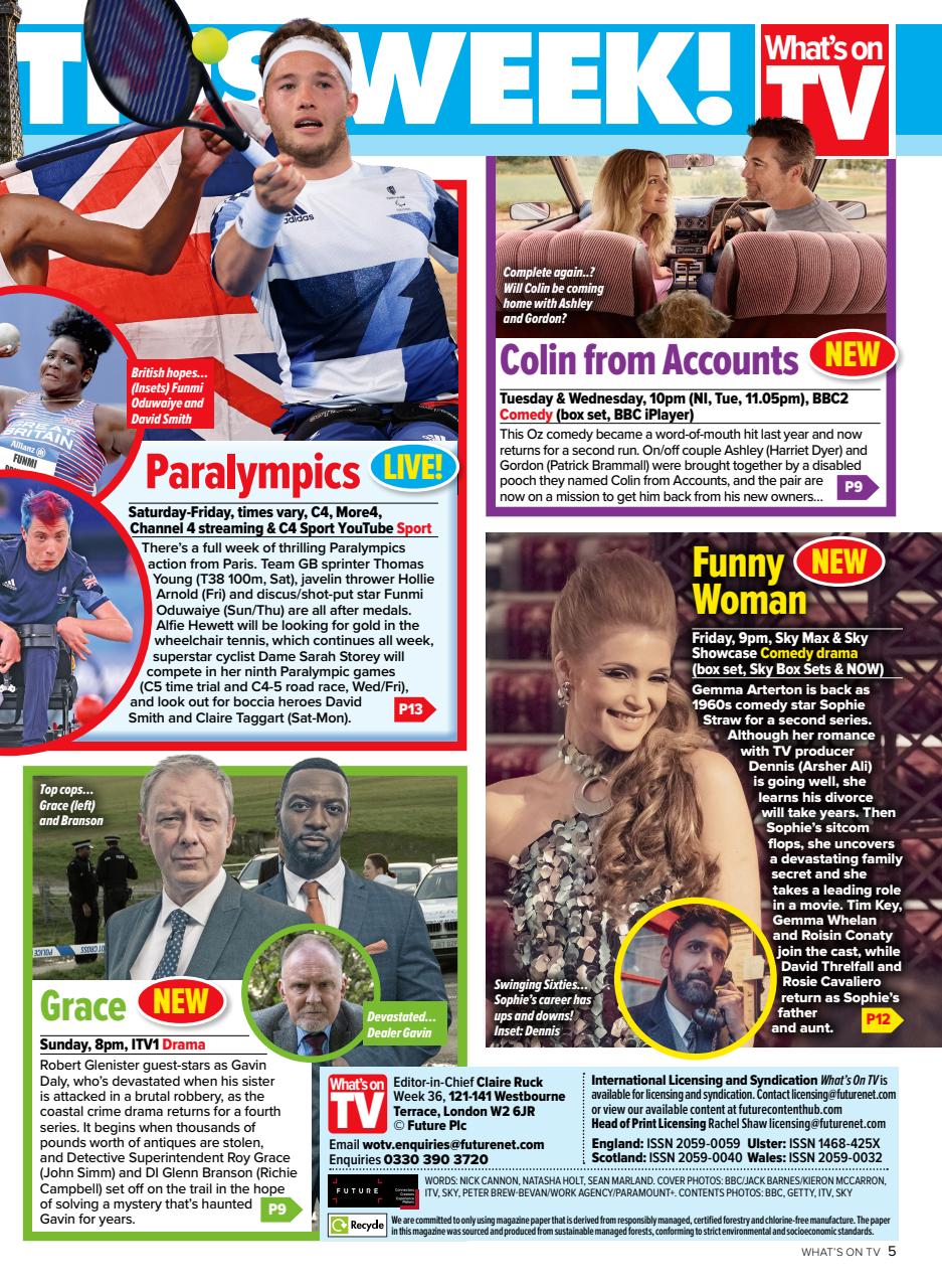 What's on TV Preview Pages