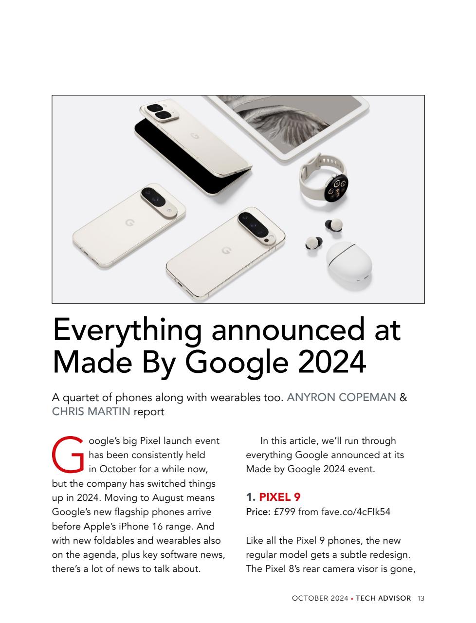 Tech Advisor Preview Pages