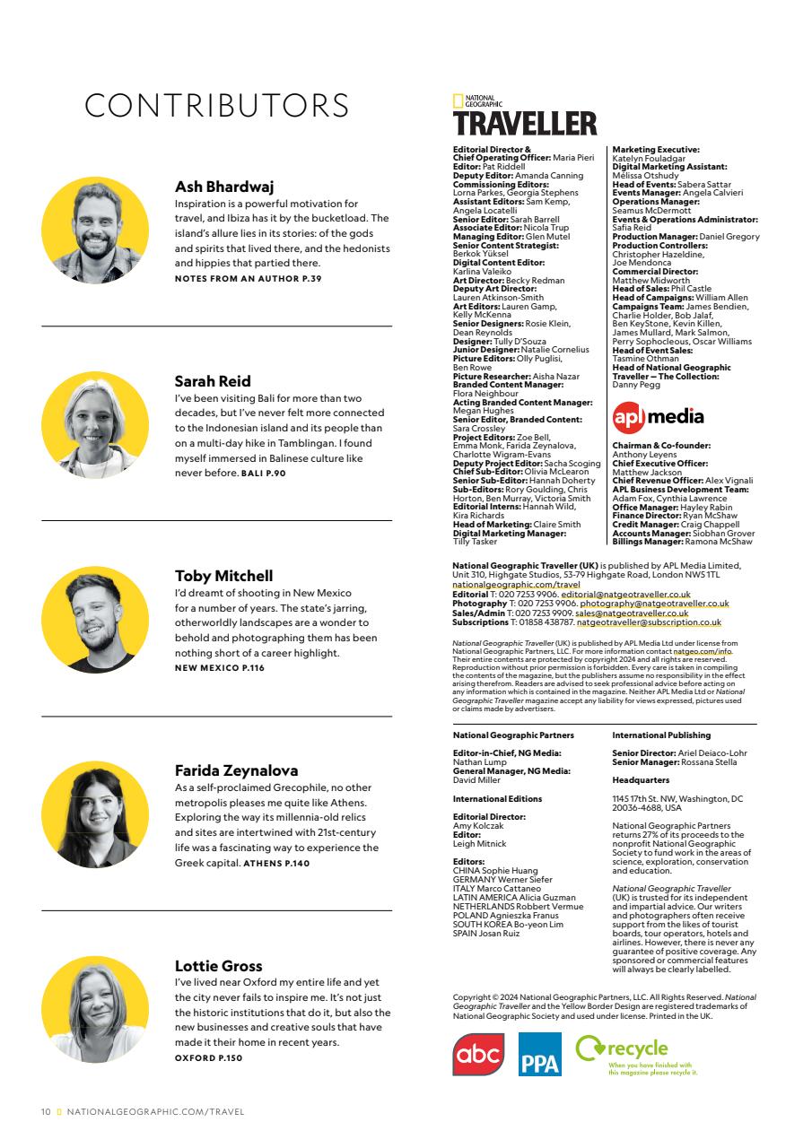 National Geographic Traveller UK Preview Pages