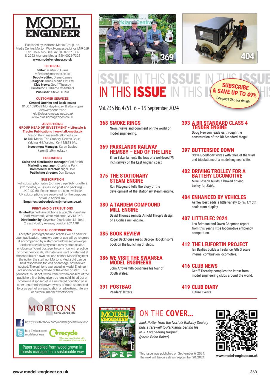 Model Engineer Preview Pages