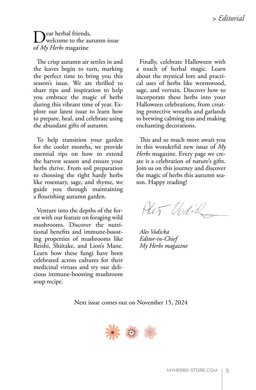 My Herbs Magazine Preview Pages