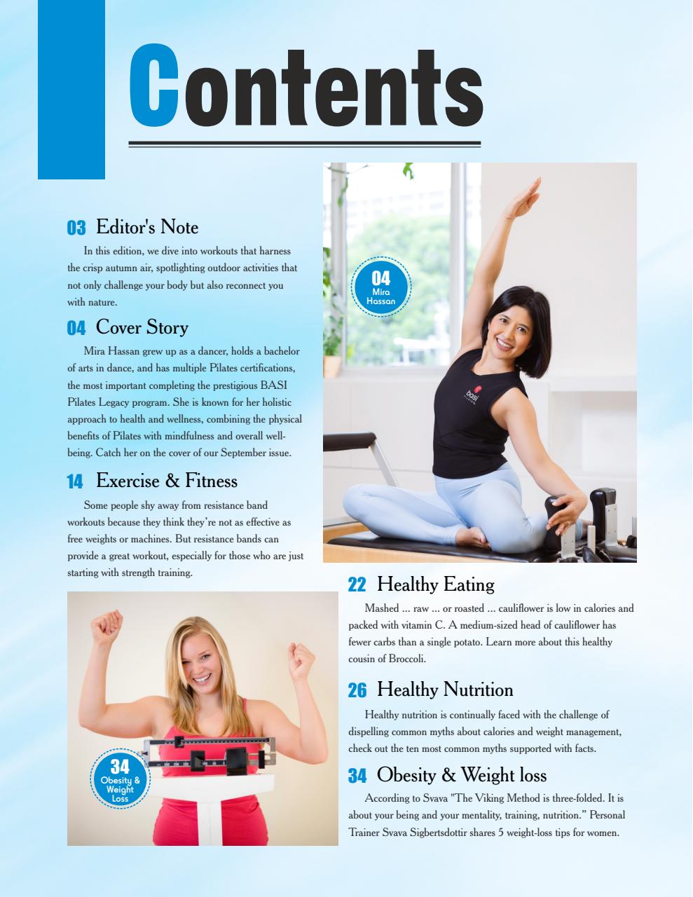 Women Fitness Preview Pages