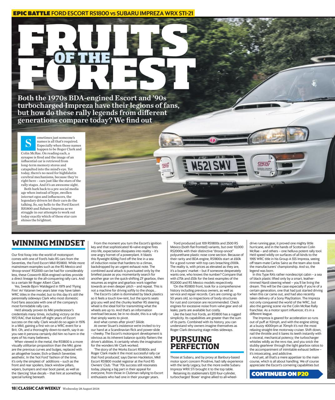 Classic Car Weekly Preview Pages