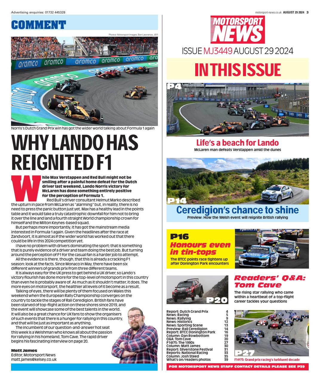 Motorsport News Preview Pages