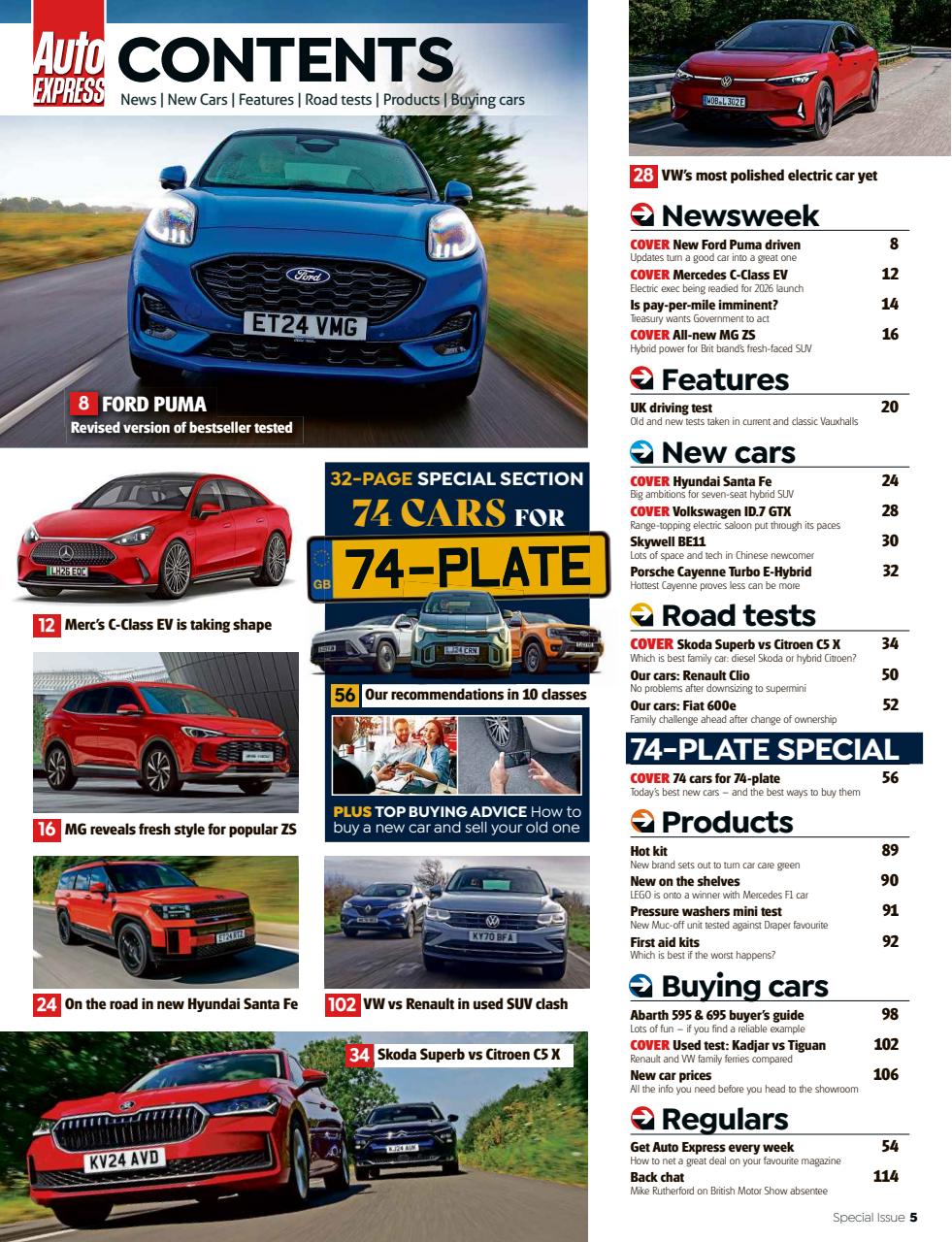 Auto Express Preview Pages