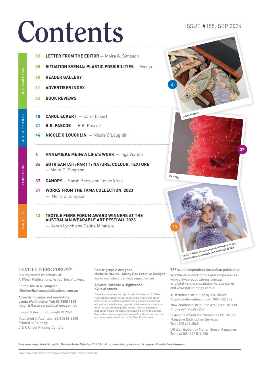 Textile Fibre Forum Preview Pages