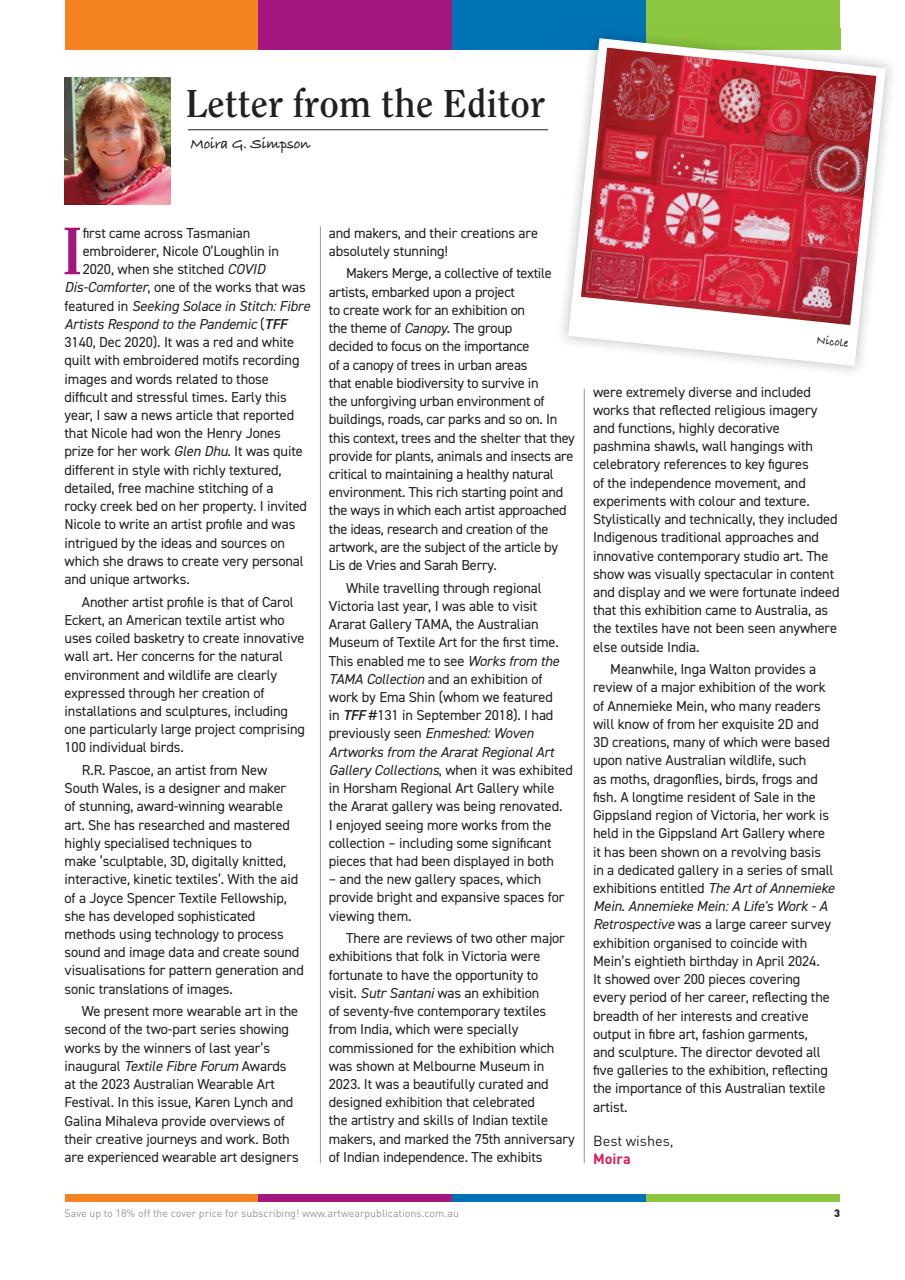 Textile Fibre Forum Preview Pages