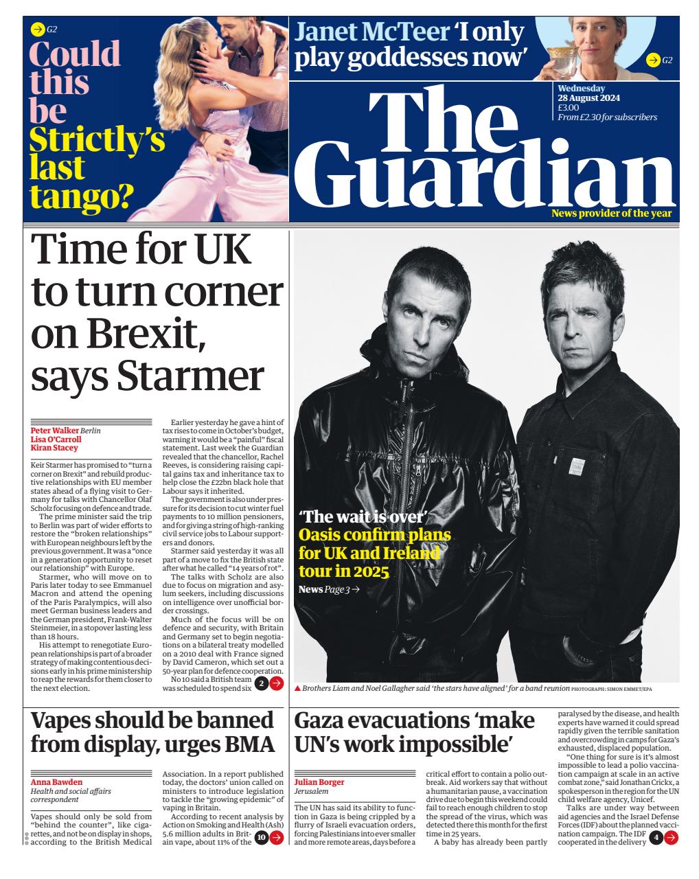The Guardian Newspaper Preview Pages