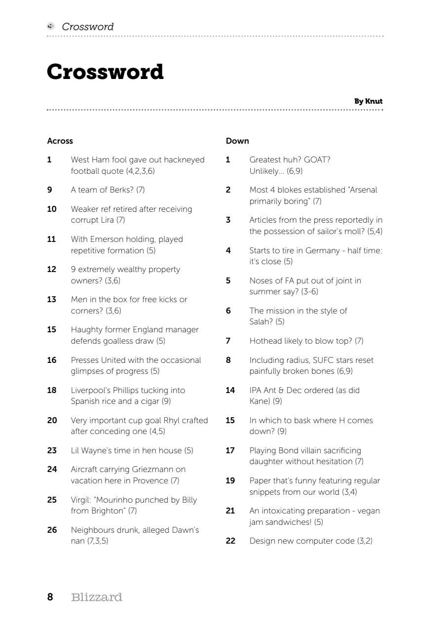 The Blizzard Preview Pages