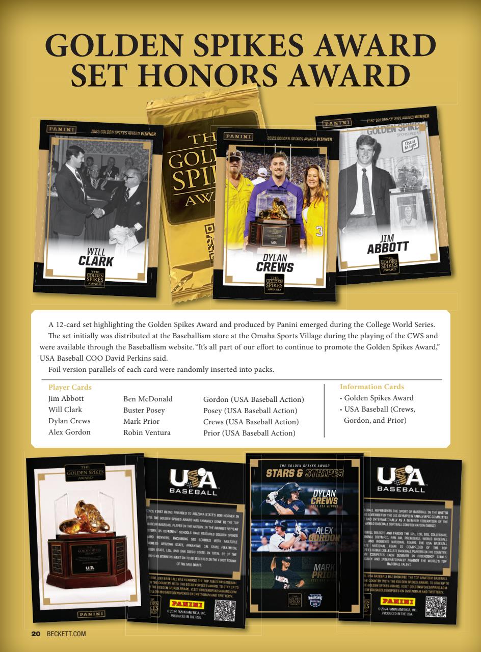 Beckett Baseball Magazine Preview Pages