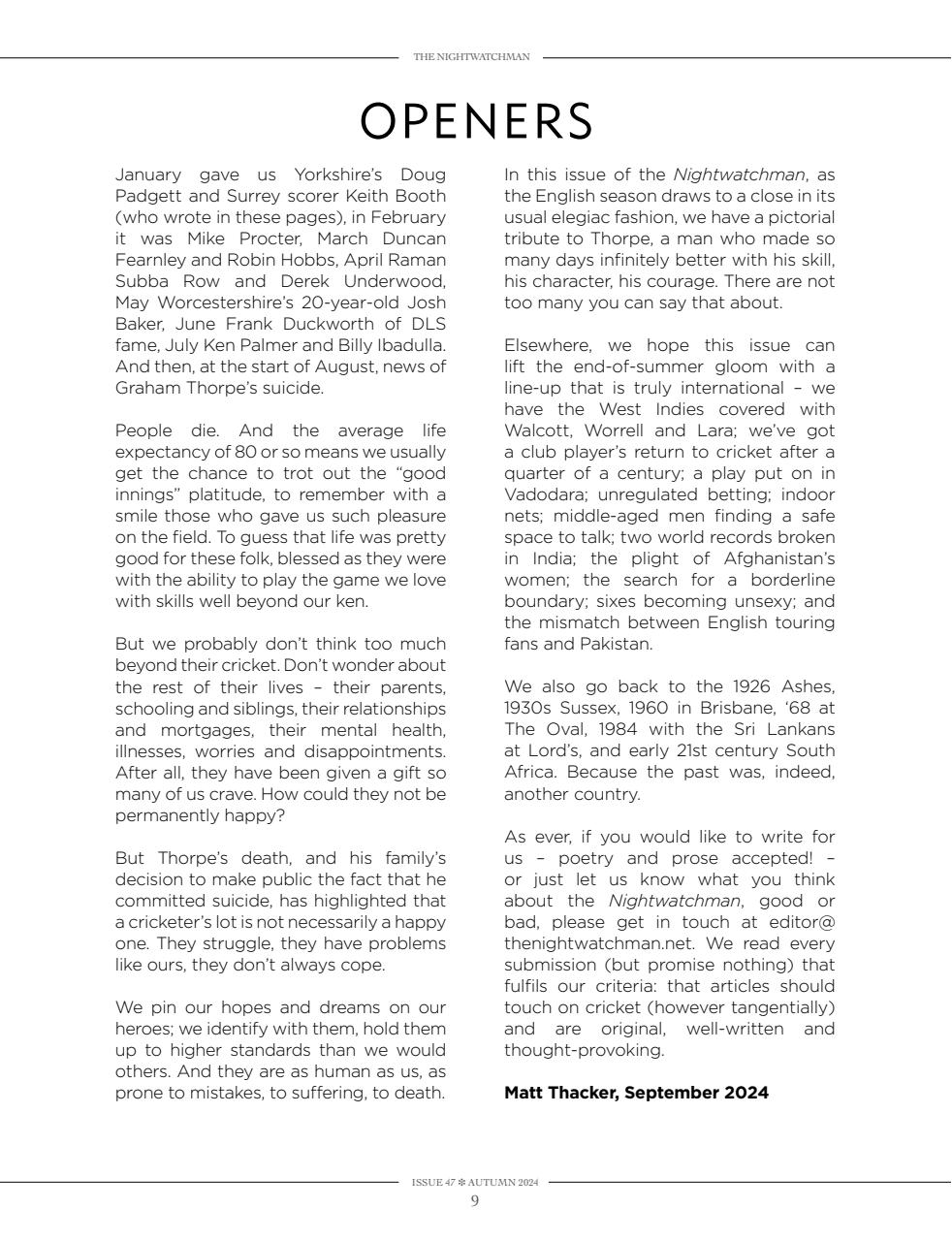 The Nightwatchman Preview Pages