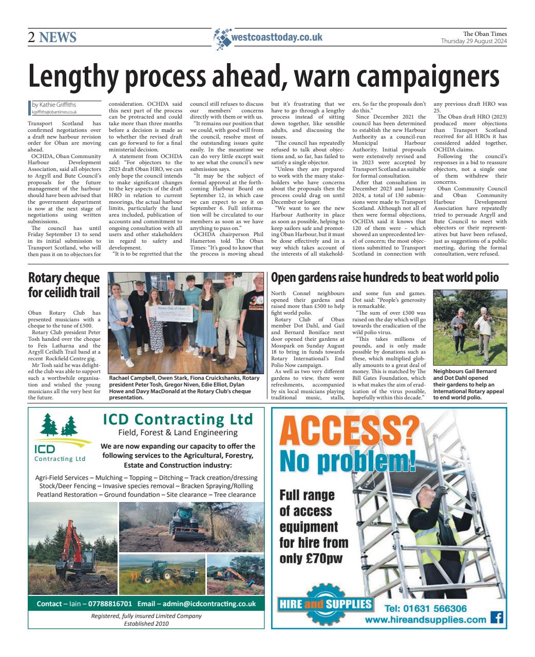 The Oban Times & Lochaber Times Preview Pages