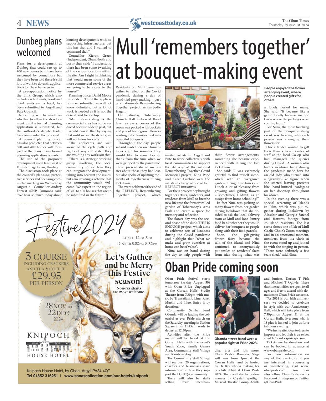 The Oban Times & Lochaber Times Preview Pages