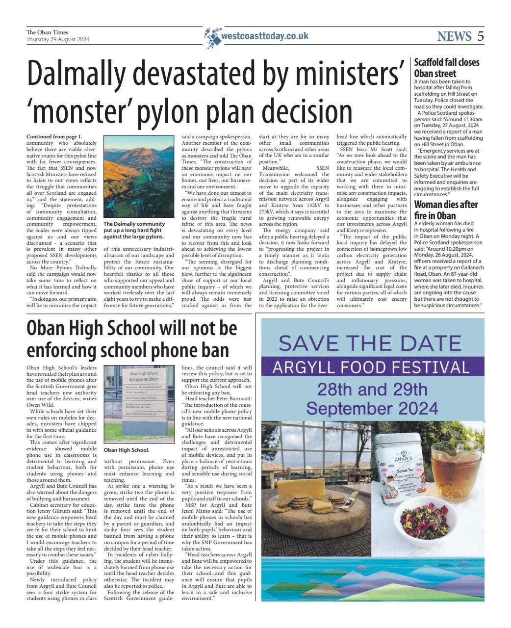 The Oban Times & Lochaber Times Preview Pages