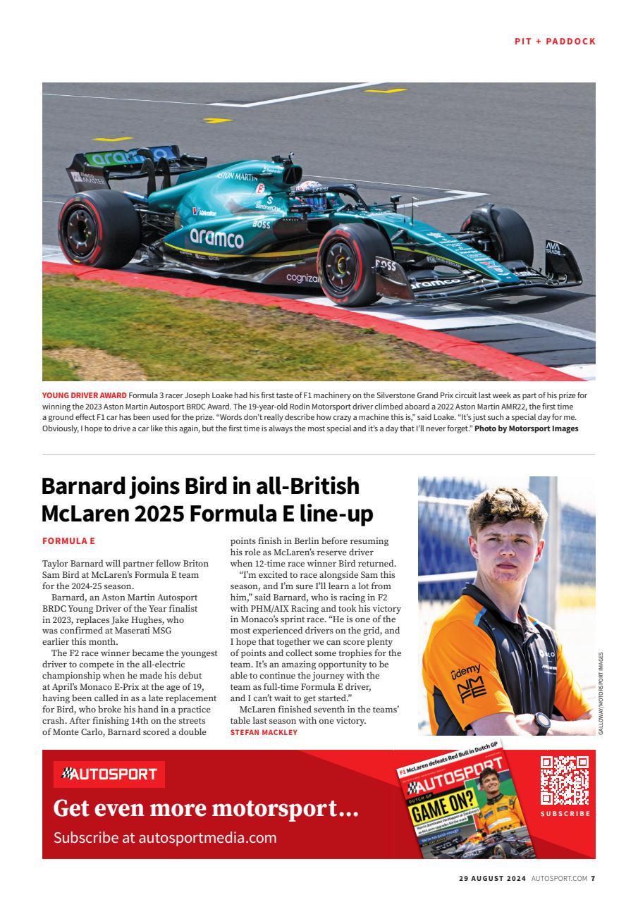 Autosport Preview Pages