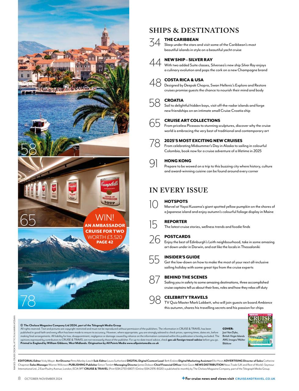 Cruise & Travel Preview Pages