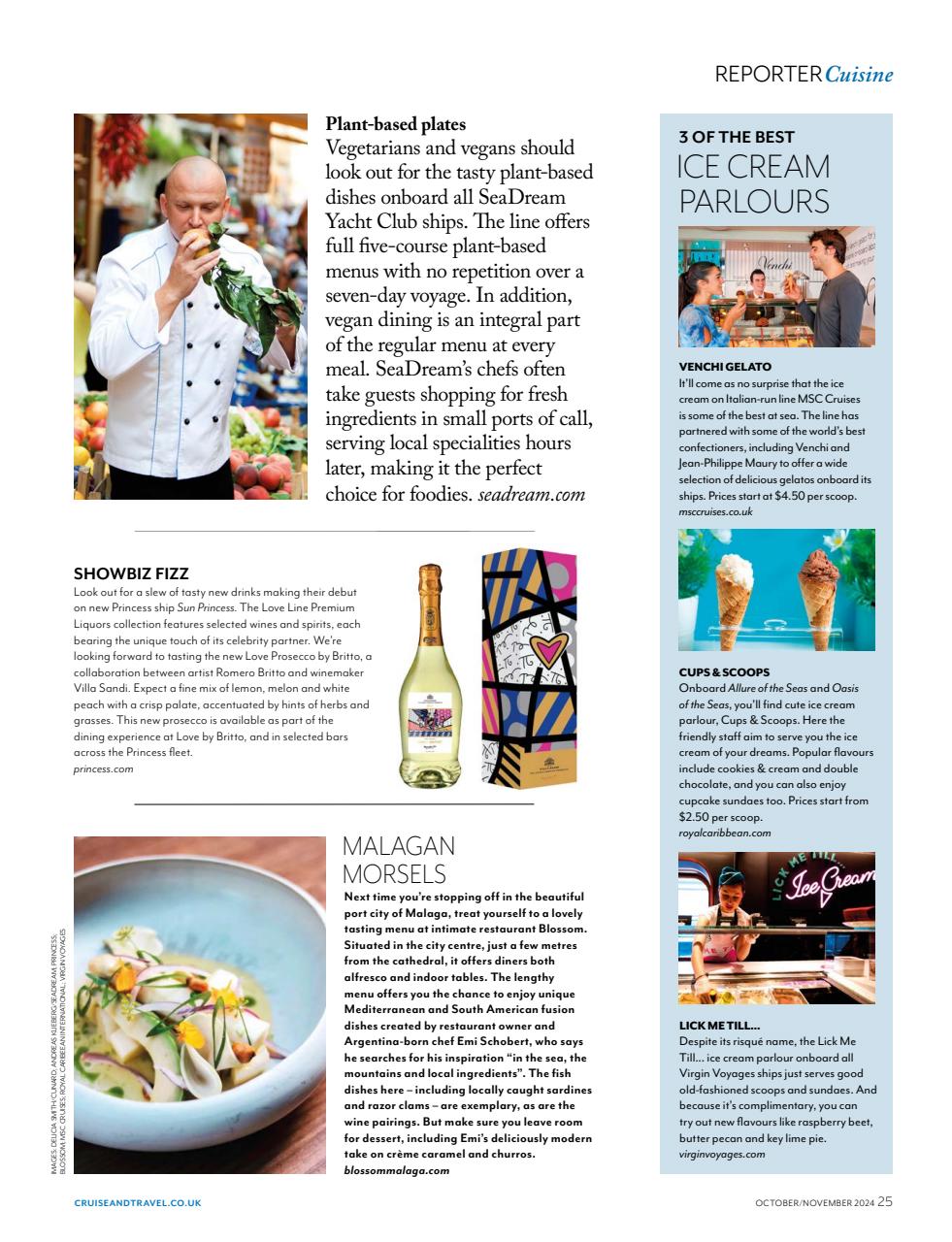 Cruise & Travel Preview Pages