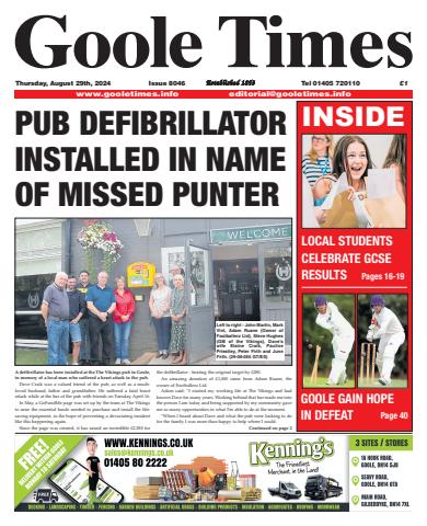 Goole Times issue August 29th 2024